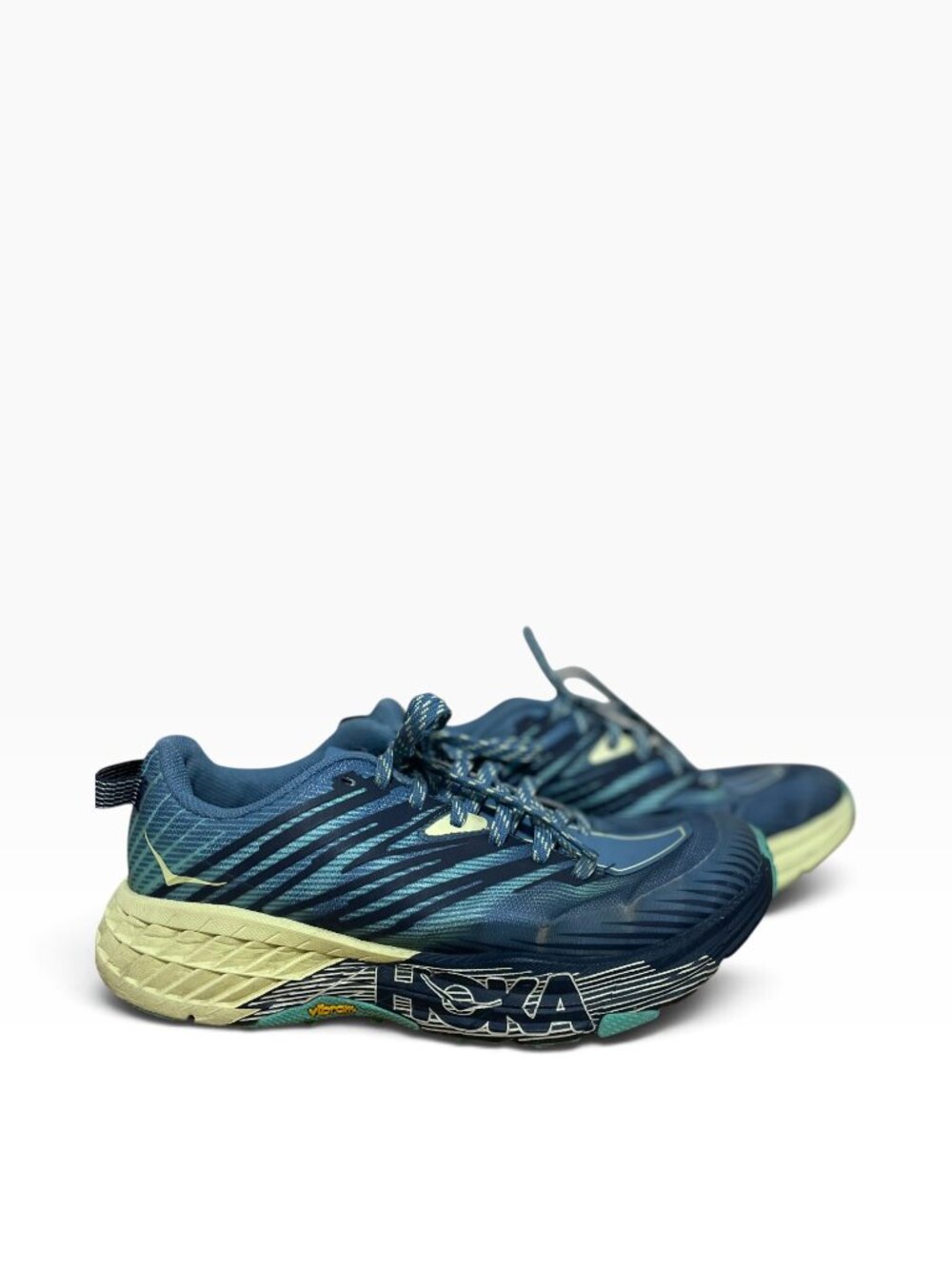 Hoka One One W Speedgoat 4 1106527 PBLG Blue RUnning Shoes Women's Size 7